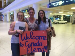 Elena, alumna de año academico en canada