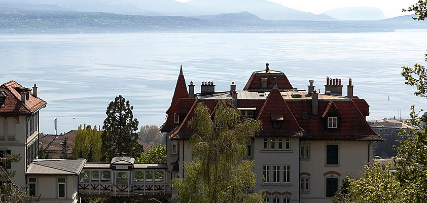 vistas al lago Léman 