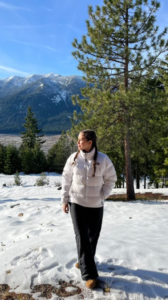 chica en la nieve estados unidos